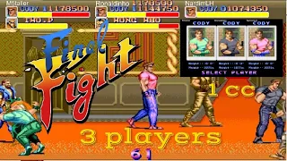 FINAL FIGHT ARCADE 3 PLAYERS ONLINE 1CC Netplay 60fps 