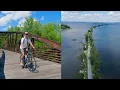 Biking the Island Line Rail Trail in Burlington Vermont - 28 Miles