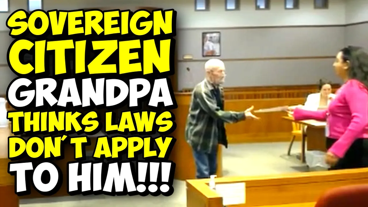 Grandpa SOVEREIGN CITIZEN Thinks Laws DON'T APPLY TO HIM!!! Pro Se FAIL!!!