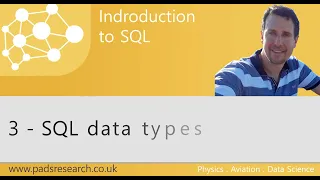 Learn SQL - 3 SQL Data Types