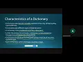 Python revision tour II Dictionary