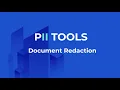 Document Redaction with PII Tools