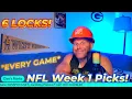 NFL Week 1 Picks Predictions For EVERY GAME Spread Total