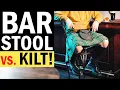 The Right Way to Sit on a Bar Stool in a Kilt
