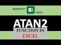 26 ATAN2 function in Excel Math Trig