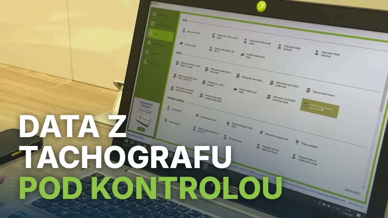 TAGRA: Mějte data z tachografu pod kontrolou