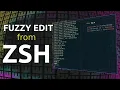 Open files FAST from zsh or bash if thats your thing