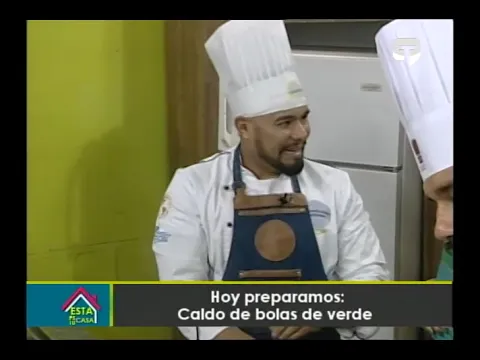 Hoy preparamos caldo de bolas de verde