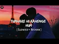 Tumhare Hi Rahenge Hum | ( Slowed + Reverb ) | Lofi | Varun Jain , Sachin jigar | SRJ LOFI