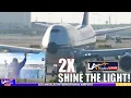 EPIC Lufthansa 747 (RETRO YT) SHINE THE LIGHT!!