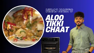 Make delicious Aloo Tikki Chaat easily with the Faber FAO FryMax 14D BK Air Fryer Oven.