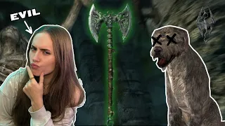 How to Get the Rueful Axe in Skyrim Sorry Barbas Skyrim playthrough