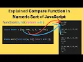Explained Compare Function in Numeric Sort of JavaScript Sort Method in JavaScript
