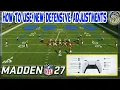 Madden 27 - How To Use The NEW Defensive Adjustments in Madden NFL 27 Gameplay
