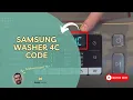 Samsung Washer 4C Code Fix Don t Call Repair - Try This First