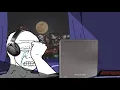 Wojak crying in the dark cold room template