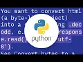 TypeError can t use a string pattern on a bytes-like object in re findall