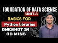 FOD Unit 3 Learn Basics of Python Libraries NumPy Pandas Matplotlib