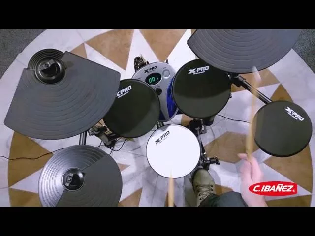 Bateria Eletrônica X-Pro C. Ibañez ED1 Pratos com Função Choke e