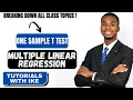 Multiple Linear Regression One Sample T Test - Quantitative Methods