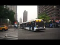 NYC Bus Fort George bound LFS Artic Gen-3 5887 M101 LTD at 97 Av