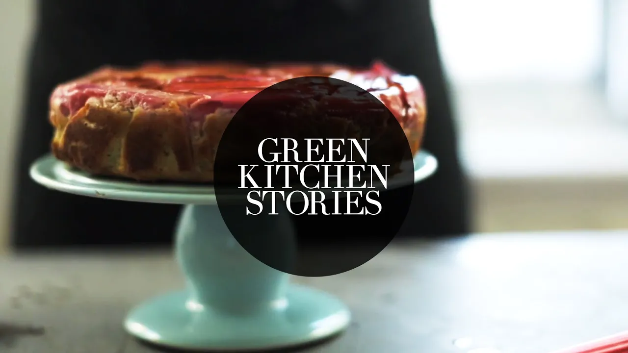 Rhubarb Upside-Down Yogurt Cake   Green Kitchen Stories