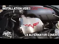 C6 Corvette alternator cover Installation