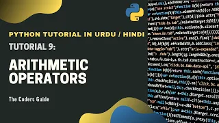 Arithmetic Operators in Python - Tutorial Python Tutorial in The Coders Guide