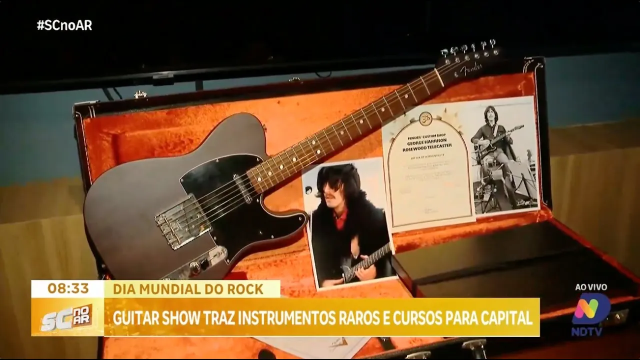 Dia Mundial do Rock: Guitar Show traz instrumentos raros e cursos para capital