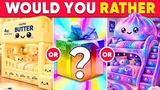Would You Rather - LUXURY Mystery Gift Edition 🎁🌈🤑 How Lucky Are You? 💎✨ Daily Quiz