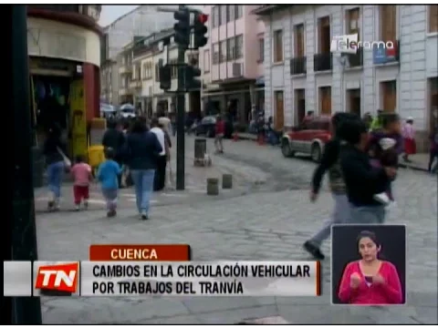 Cambios en la circulación vehicular por trabajos del tranvía