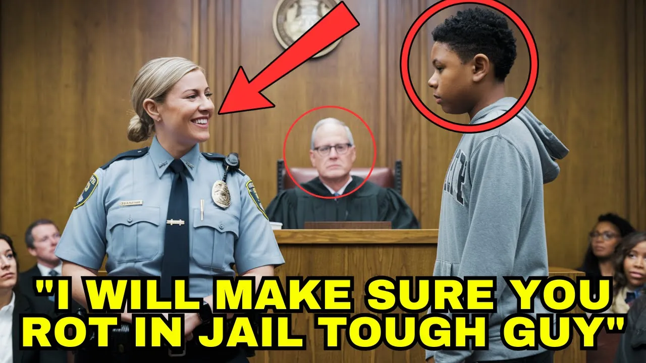 Outline Video Racist Female Cop Laughs After Arresting Black Teen—Until The Courtroom Footage Exposes Her!