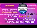 Lagu Exam AZ-500 Course content Microsoft Azure Security Technologies Certification Preparation Training