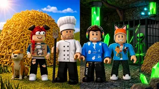 NÉGYEN keressük a TŰT a SZÉNAKAZALBAN! - Search for the Needle - Roblox w/Immu, Jánosik Gergő, Zsdav