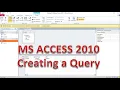 Creating a Query in MS ACCESS 2010 Support us at rohin- fc ybl rohin-pnb ybl