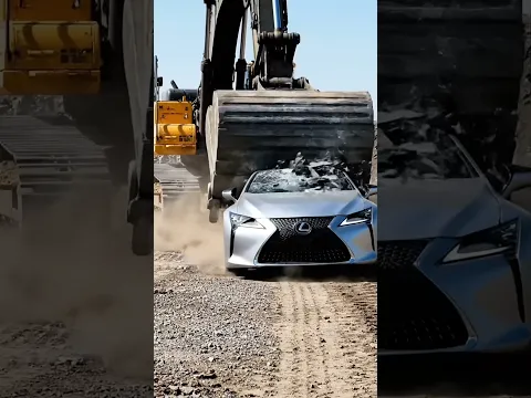 Excavator Vs Luxury Lexus: Ultimate Car Crush Test!