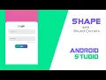 Shape with Round Corners Android Studio Ui Design