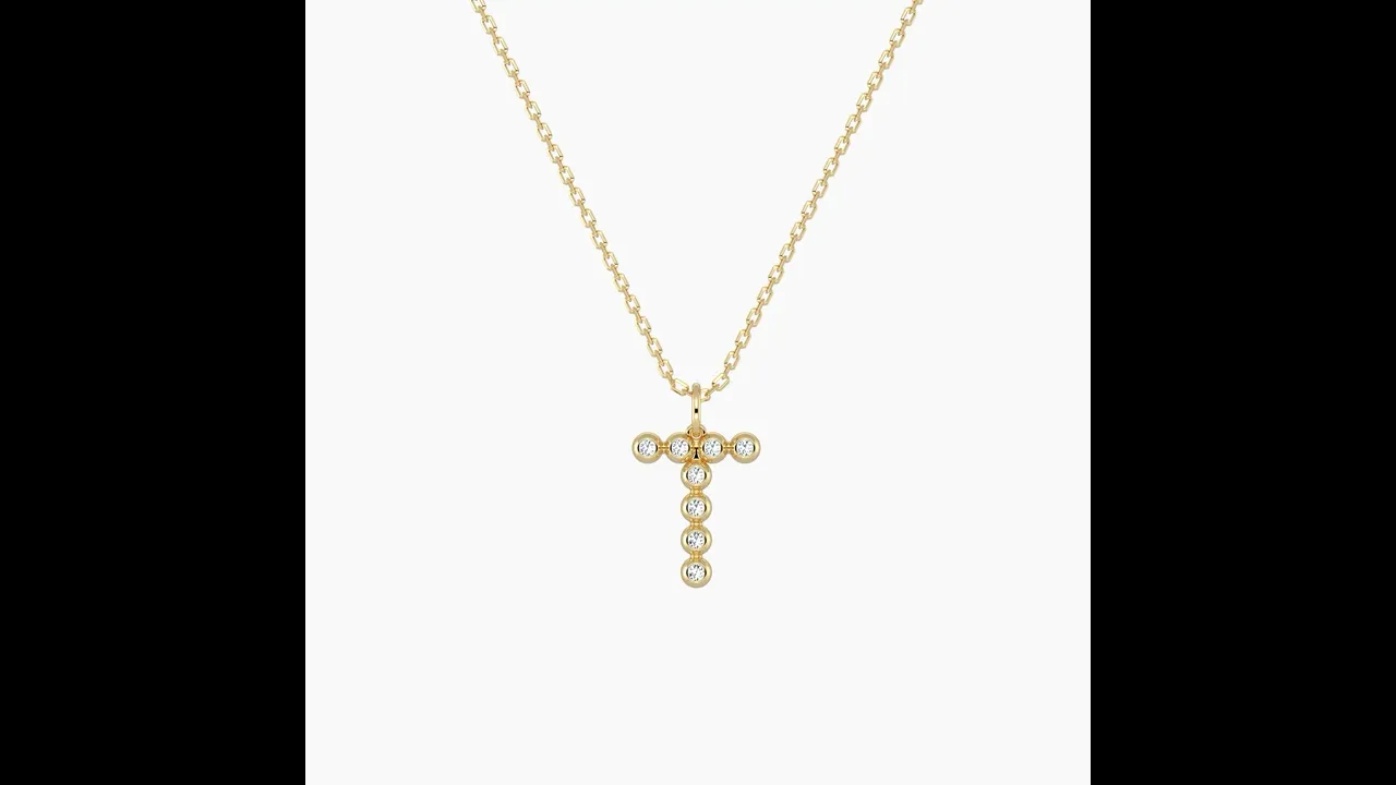 Letter T Initial Necklace Bubble Pendant