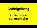CodeIgniter 4 HMVC - How to use common php in CodeIgniter 4