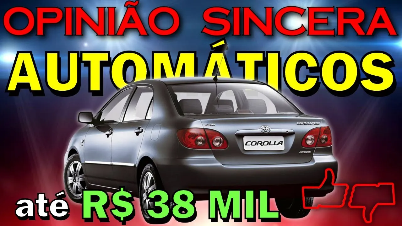 Lista com os Melhores carros Automáticos até R$ 38 mil para se comprar em 2022!