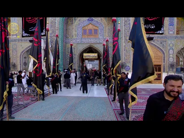 ⁣موكب خدم العتبة العلوية المقدسة يحيي شهادة الإمام الحسن العسكري (عليه السلام) 1446 هـ