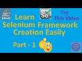 Selenium Framework Creation Part - 1