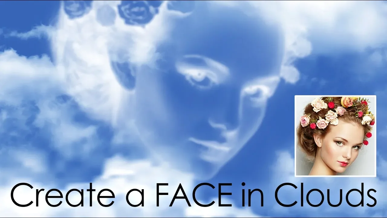 Photoshop: How to Create a Face in Clouds