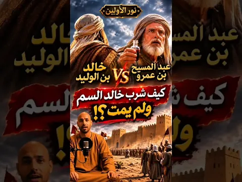 تحدى الموت بالسم بـ "بسم الله".. معجزة خالد بن الوليد التي هزت الفرس! 🔥