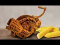 Antique Rusty Corn Sheller 1890 s - Amazing Restoration