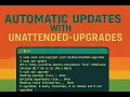 Enable and Disable Automatic Updates with Unattended-Upgrades