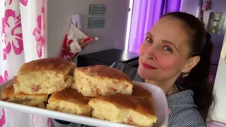 PÃO CASEIRO DE LINGUIÇA TOSCANA SEM SOVAR A MASSA COM 1 OVO APENAS
