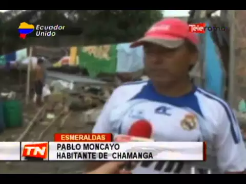 Viviendas en Chamanga fueron afectadas por el terremoto