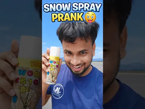 Snow spray prank 🤪 | #shorts