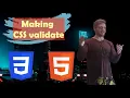 Lesson 42 Making CSS validate HTML for beginners